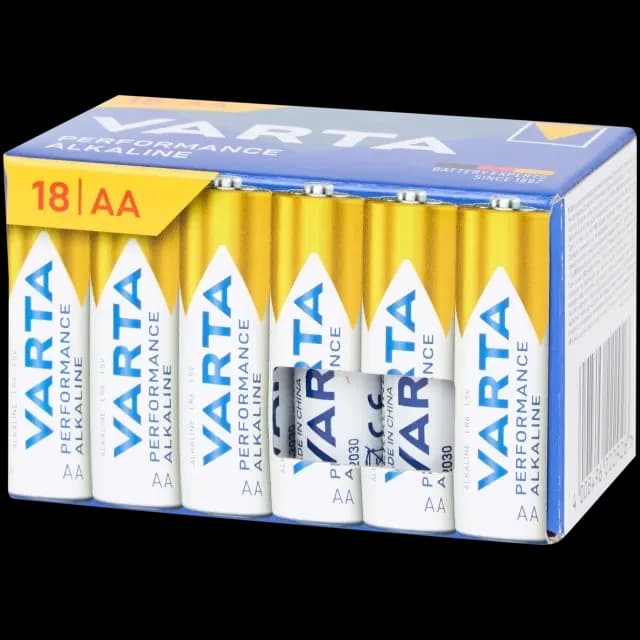 Lot de 18 Piles Alcalines AA Varta