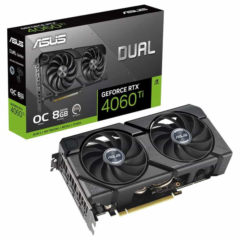 Carte Graphique ASUS Dual GeForce RTX 4060 Ti EVO OC Edition 8GB - Puissance et Performance