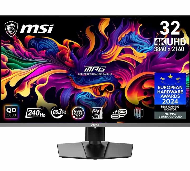 Écran Gaming MSI MPG 321URX : OLED 4K, 240 Hz, 0,03 ms, FreeSync Premium Pro