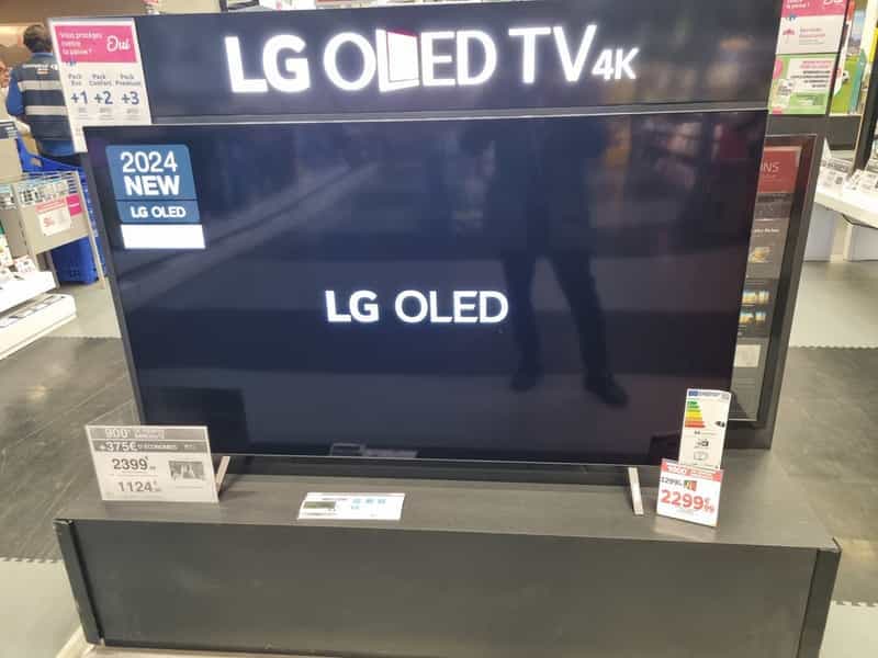 Téléviseur LG OLED 4K 65" (164 cm) à 375€ de crédit sur la carte