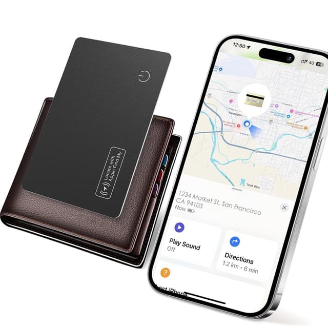 Traceur de portefeuille Yaote compatible avec Find My (iOS)
