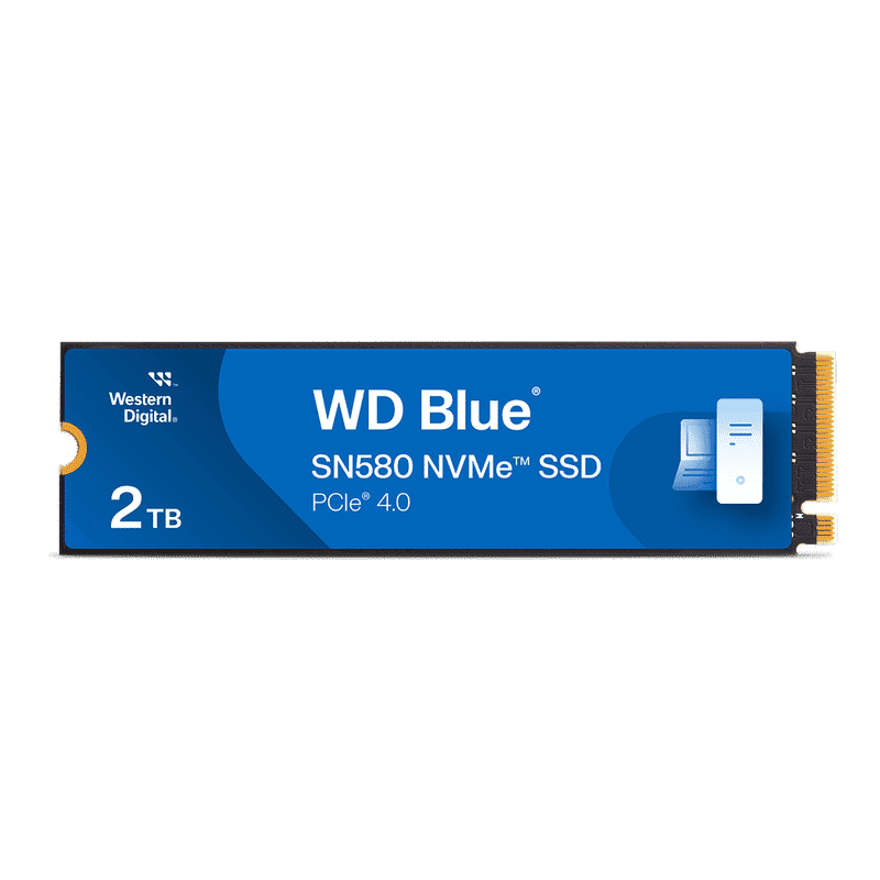 SSD Interne 2 To M.2 NVMe Gen4 Western Digital WD Blue SN580 - Performances Élevées et Gestion Simplifiée