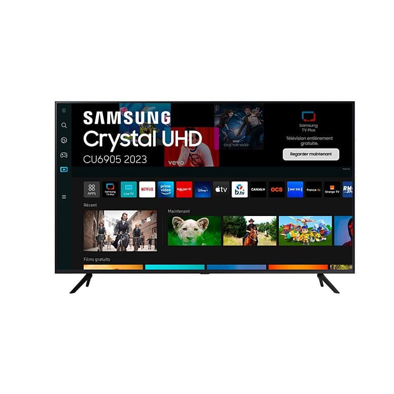 Téléviseur Samsung 43 pouces TU43CU6905 : Ultra HD 4K, LED, Smart TV