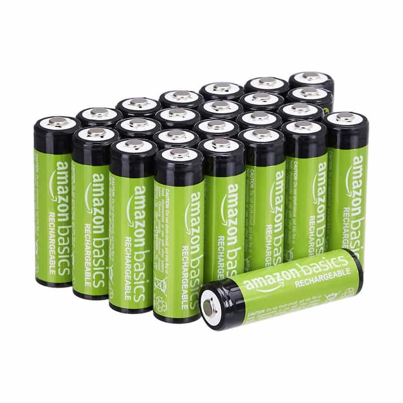 Lot de 24 piles AA rechargeables Amazon Basics 2000mAh pré-chargées