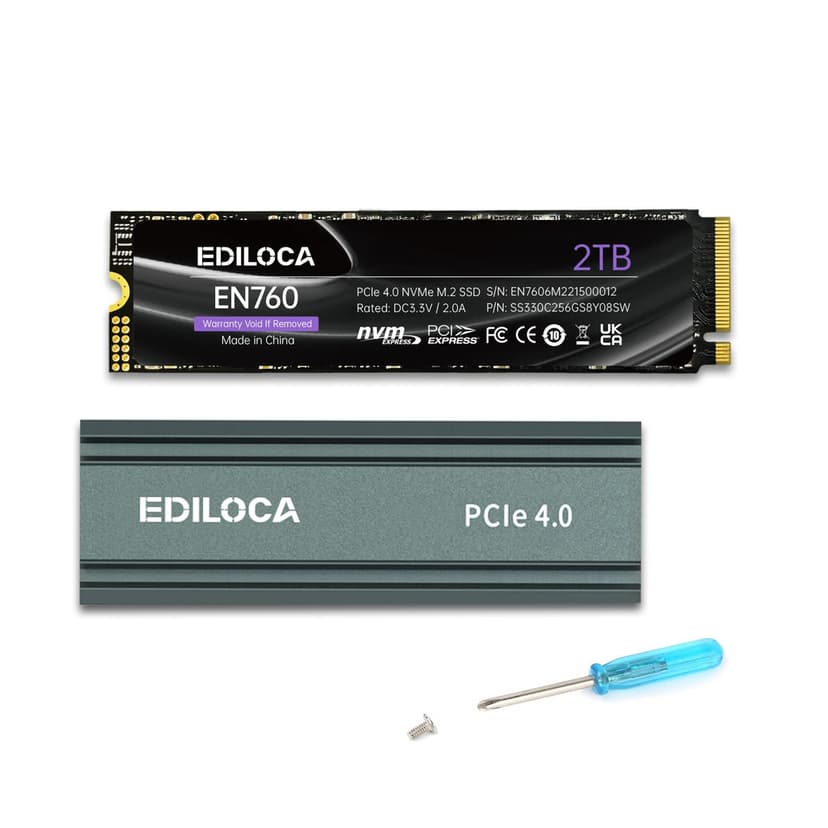 SSD NVMe 2 To avec dissipateur - Performances ultra-rapides pour PS5 et PC