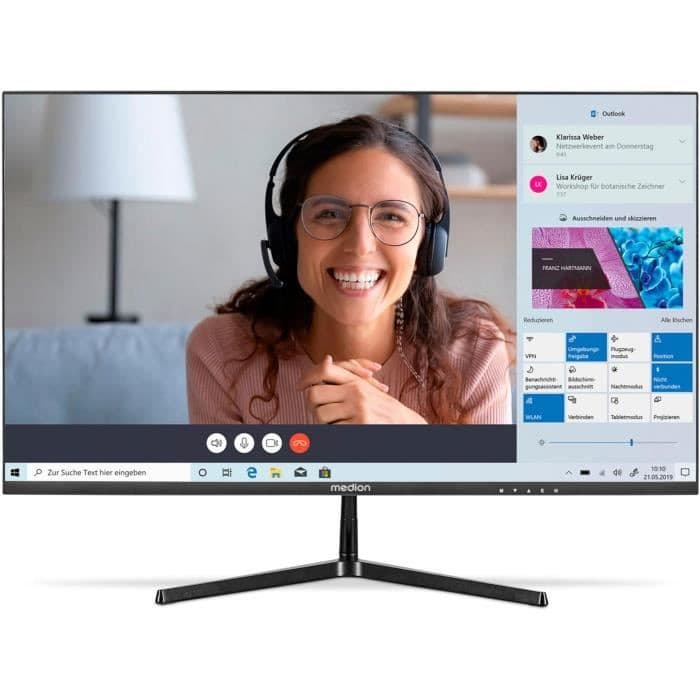 Écran PC 24'' Medion Akoya P52424 : Full HD, 100 Hz, Dalle IPS
