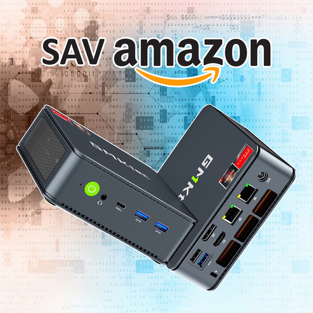 Code promo - Mini PC puissant : Ryzen 5 7640HS, 32 Go RAM, SSD 512 Go