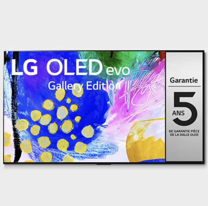Offre Spéciale : TV LG OLED65G26LA Evo G2 - 65 pouces, OLED Gallery Edition 2022, UHD (Via Coupon)
