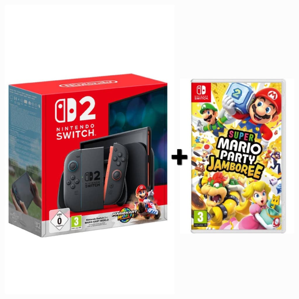 Pack Nintendo Switch 2 avec Mario Kart World et jeu Mario au choix