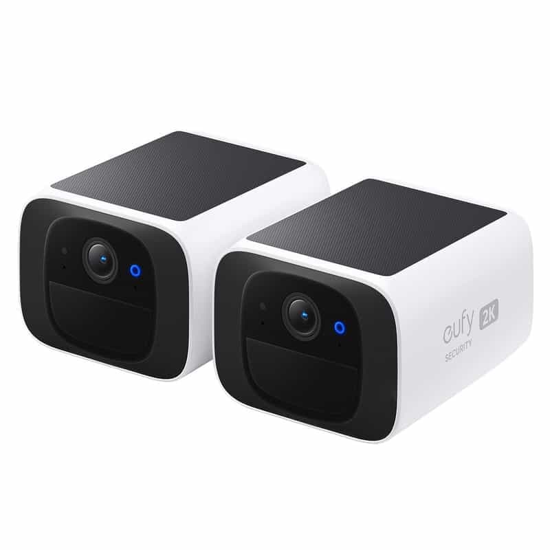 Lot de 2 Caméras de Surveillance sans fil Eufy SoloCam S220 avec panneau solaire