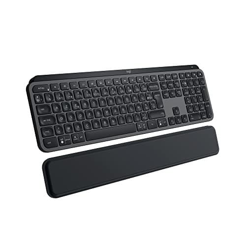 Clavier Logitech MX Keys S Plus avec Rétroéclairage et Repose-poignets