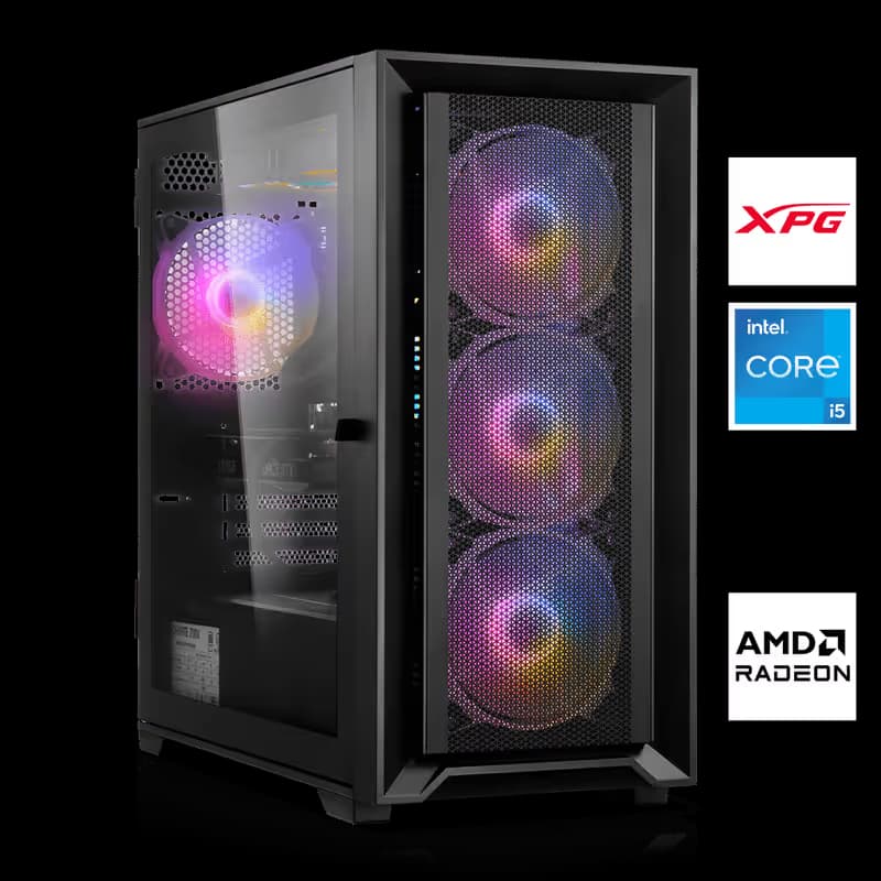 Configuration PC Gaming Haut de Gamme avec Processeur Intel et Carte Graphique Radeon XT