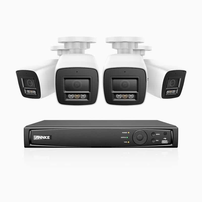 Code promo - Kit de Surveillance 4K 12MP ANNKE H1200 avec 4 Caméras PoE et NVR 8 Canaux