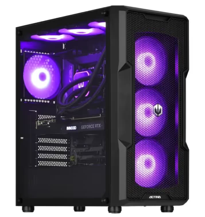 Ordinateur de Jeu ACTINA - Intel 13600KF, RTX 4080 16Go, 32Go DDR5, B760, SSD 1TO, 850W Gold, Watercooling 360