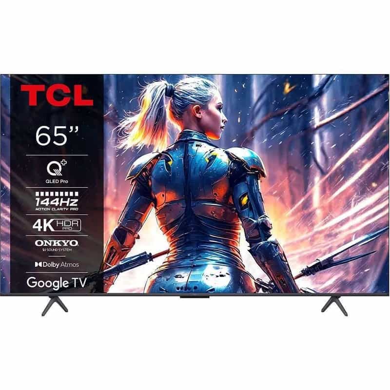 Téléviseur TCL 65C75B - QLED Pro, 4K UHD, 144 Hz, HDR, Dolby Vision, FreeSync Premium Pro, Google TV