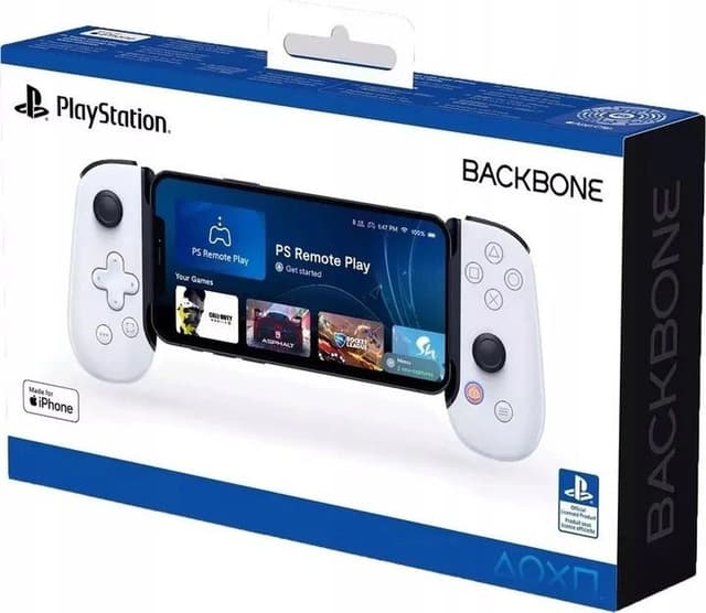 Manette Backbone One Blanche pour PS5 et iPhone
