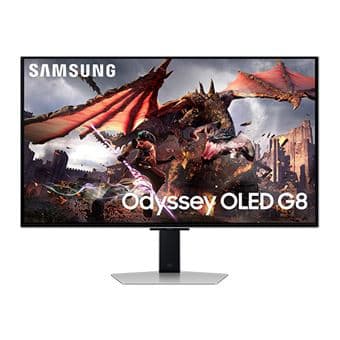 Écran PC Samsung Odyssey G80SD 32 pouces - Qualité 4K UHD, 240Hz - Design élégant argenté