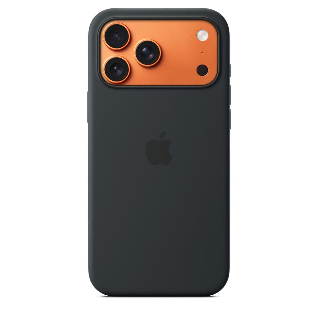 Coque silicone MagSafe iPhone 17 Pro Max - Noir