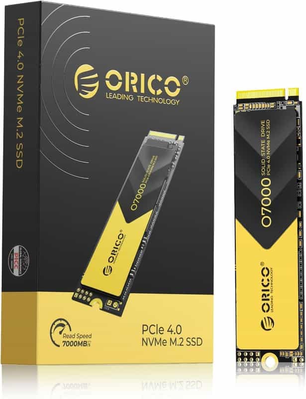 Code promo - SSD interne M2 NVMe ORICO O7000 - 1 To, 7 000 Mo/s, avec dissipateur thermique