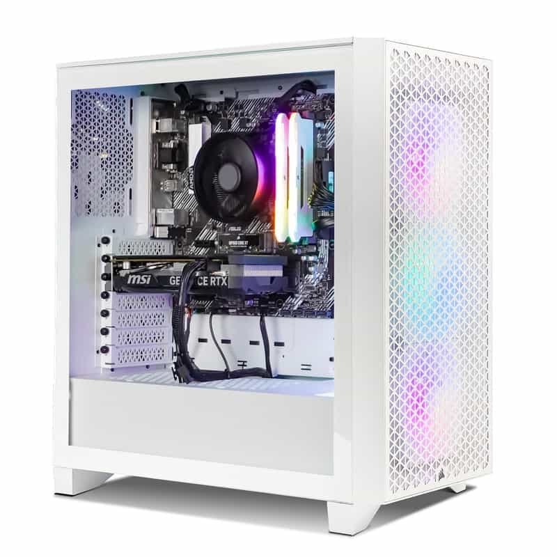 PC Gamer Corsair 3000D RGB White - Ryzen 5 4500, RTX 4060, 16 Go RAM, 1 To SSD