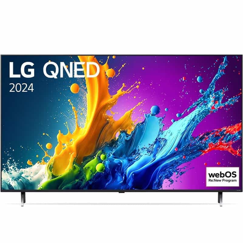 Téléviseur LG 50QNED80 50 pouces - Qualité QNED, Ultra HD 4K, 2024, Couleur Noir et Bleu 💙