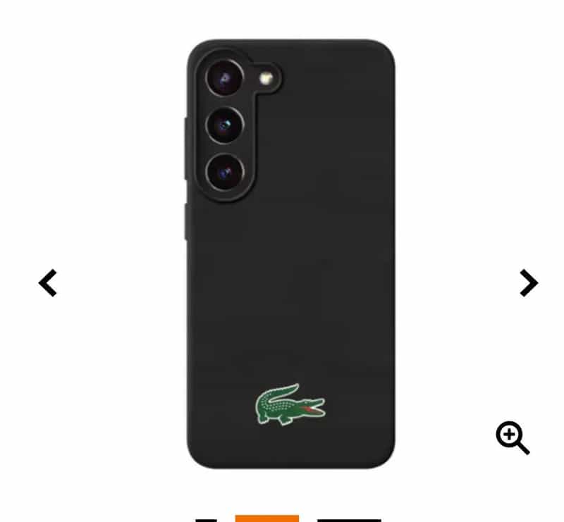 Etui de protection en silicone Lacoste pour Samsung Galaxy S23