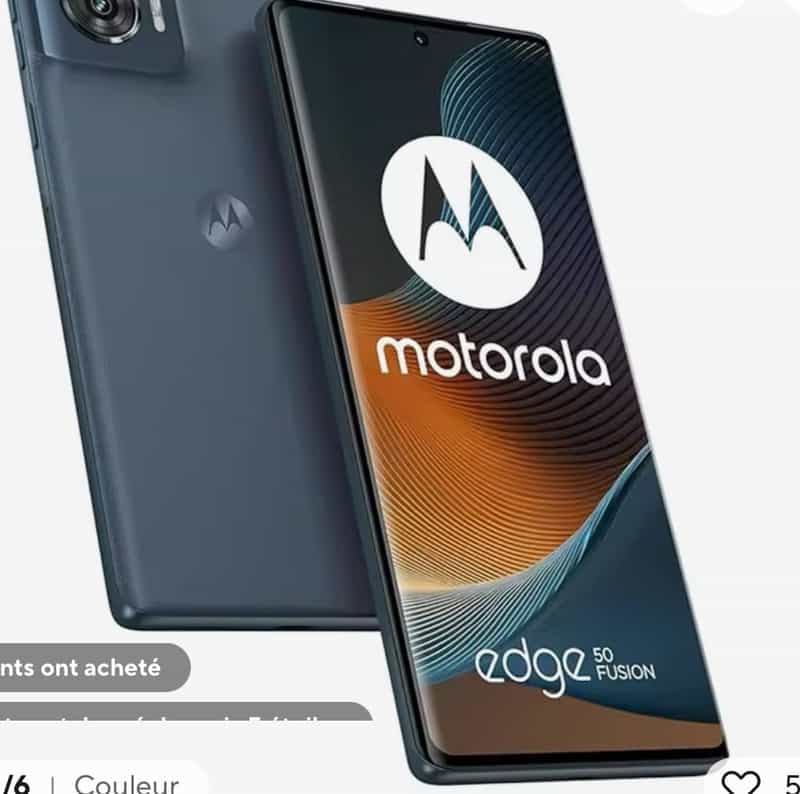 Smartphone Motorola Edge 50 Fusion 5G : Écran 6,7" P-OLED 144Hz, 12 Go RAM, 256 Go