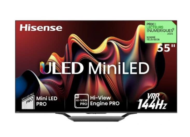 Téléviseur 55 pouces Hisense 55U79NQ Mini-Led Dolby Vision & Atmos 144HZ 4K 139 cm 2024 📺