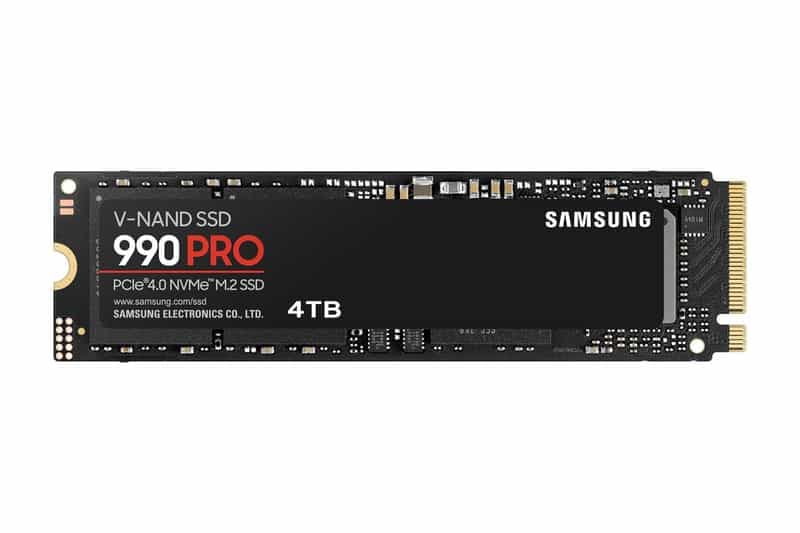 SSD interne Samsung 990 Pro NVMe 4 To - Performances extrêmes et gestion thermique optimale