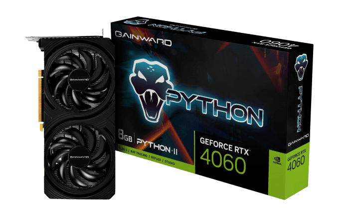 Carte Graphique Gainward GeForce RTX 4060 Python II - Performance et Immersion de Jeu