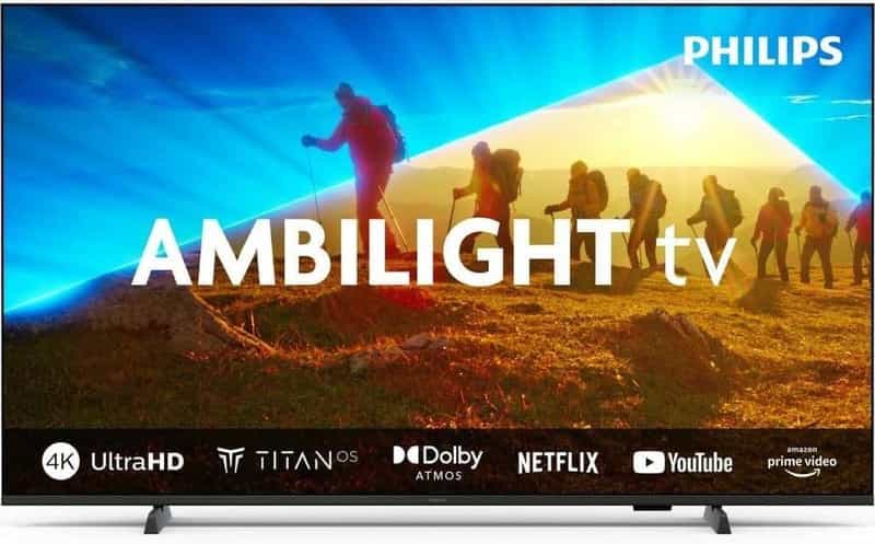 Téléviseur Philips Ambilight 43PUS8009 43" - 4K UHD, Led, Smart TV, Titan OS, Dolby Atmos