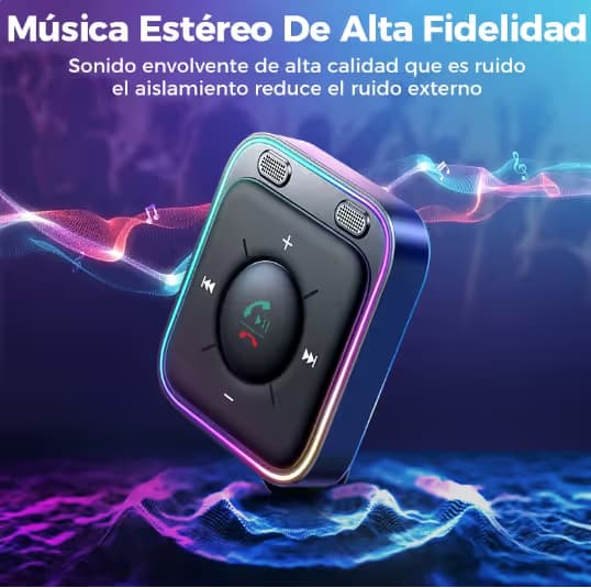 Joyroom-adaptador con Bluetooth 5,3 para coche, ENC receptor inalámbrico con micrófono Dual, con cancelación de ruido de 3,5mm, AUX