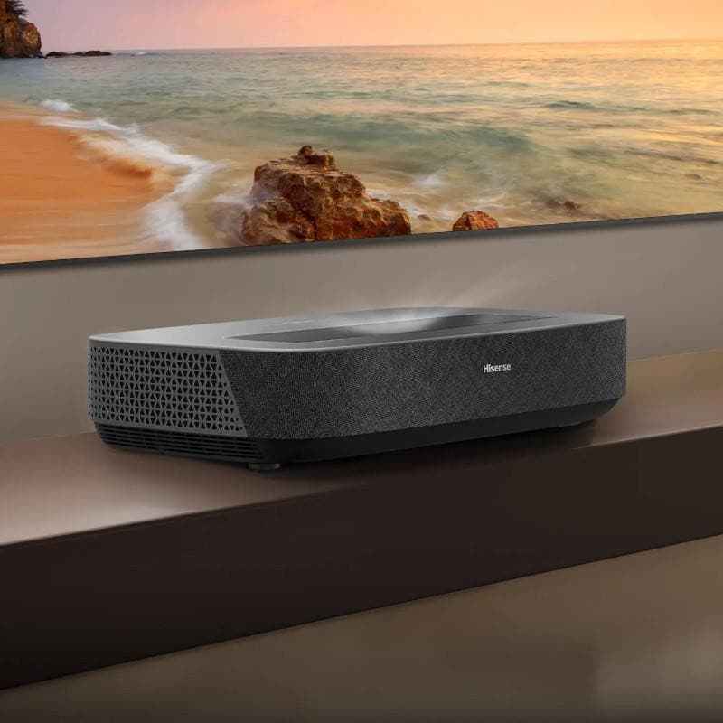 ✨ Vidéoprojecteur Hisense PL1 : Ultra Courte Focale, 4K HDR, 2100 Lumens & Son Dolby Atmos 🎥🎶