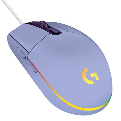 Souris de Gaming Logitech G203 Lightsync avec Éclairage Personnalisable en Violet