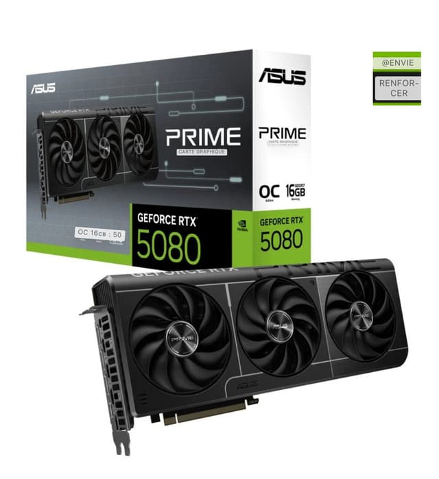 Carte graphique Asus GeForce RTX 5080 OC 16 Go GDDR7 à prix attractif