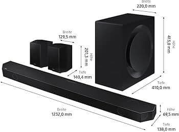 Découvrez la Barre de Son Samsung HWQ995D/XE avec Son Surround Atmos et Caisson de Basses (Offre de Remboursement de 200€)