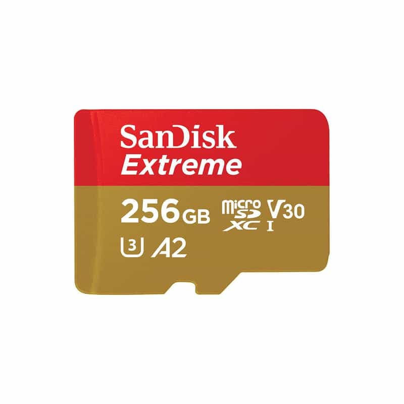 Carte mémoire micro SDXC SanDisk Extreme - 256 Go avec adaptateur