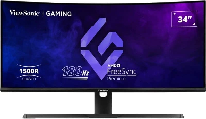 Écran PC 34" Viewsonic VX3418-2KPC - UWQHD, 180Hz, Dalle VA, Incurvé, HDR10, 1ms, FreeSync Premium