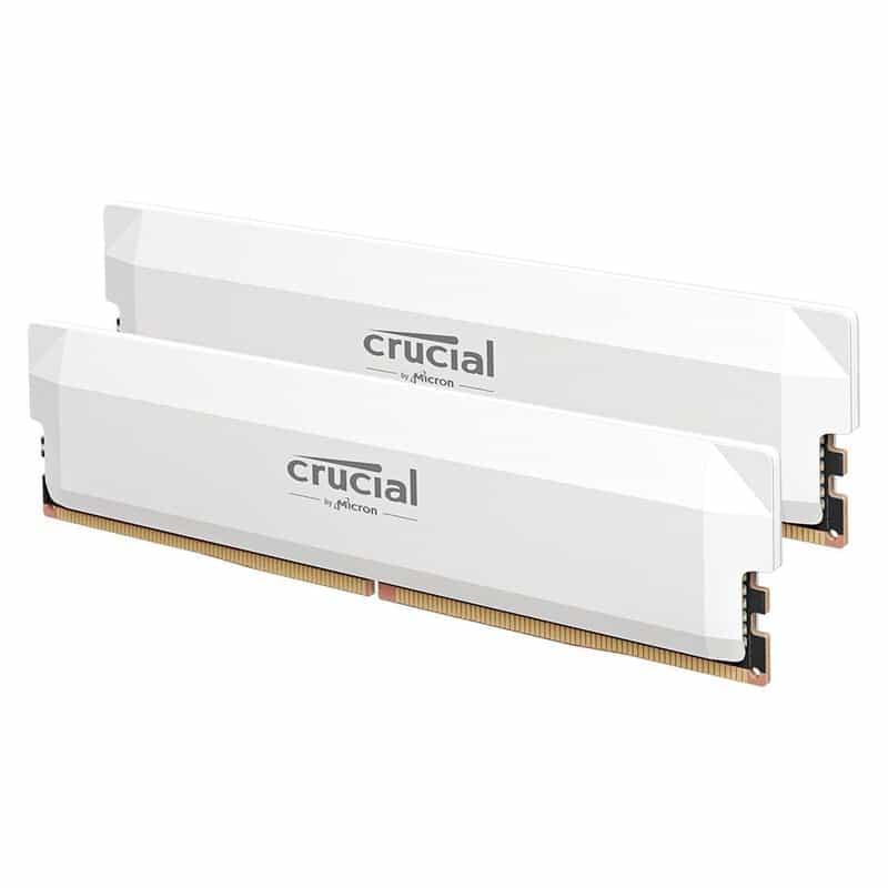 Barrette Mémoire Crucial Pro RAM DDR5 32 Go (2x16Go) 6000MHz CL36 - Style Unique, Performances Élevées