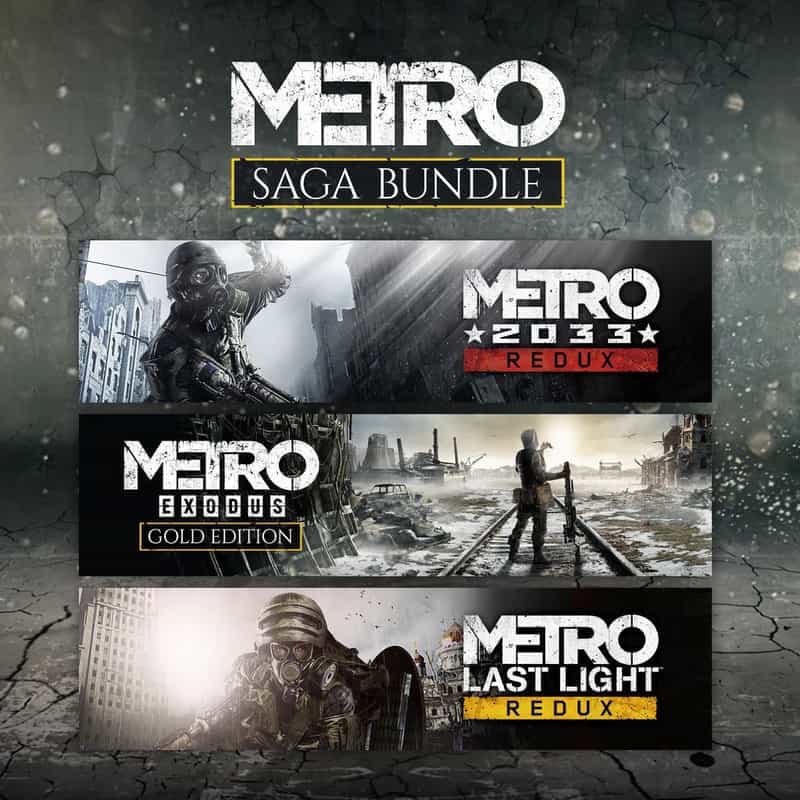 Collection Metro : Trilogie Épique Metro 2033 Redux, Metro Last Light Redux & Metro Exodus Gold Edition sur PS5 & PS4