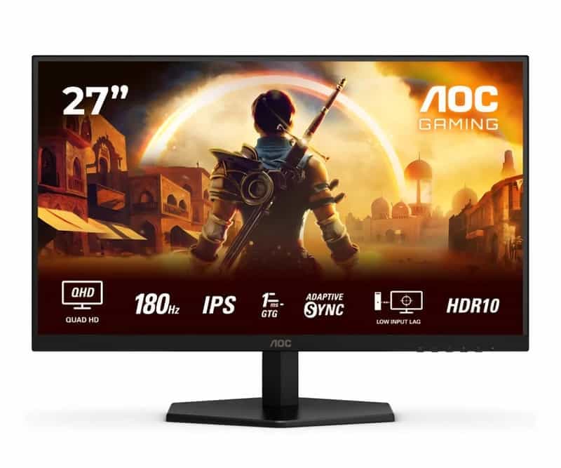 Code promo - Écran PC AOC Q27G42XE 27'' - QHD, Fast IPS, 180Hz, 0.5ms, HDR