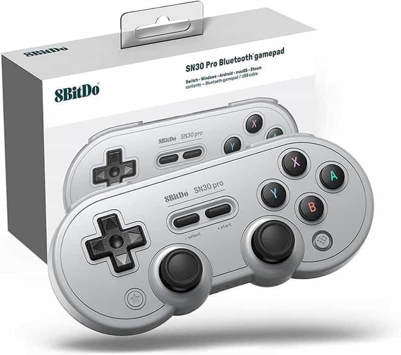 Manette de Jeu Bluetooth 8BitDo SN30 Pro pour Nintendo Switch et PC - Gris