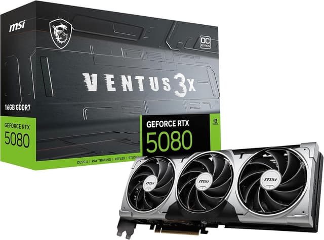 Carte Graphique MSI RTX 5080 16 Go Ventus 3X OC à prix réduit