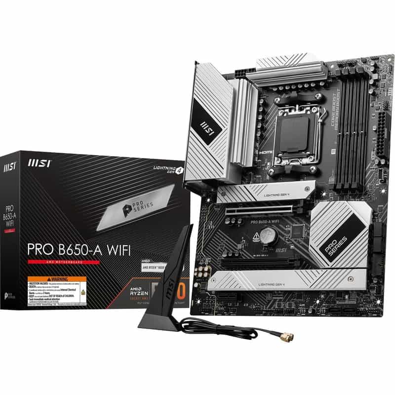 Carte Mère MSI Pro B650 A Wifi pour Gamers Exigeants