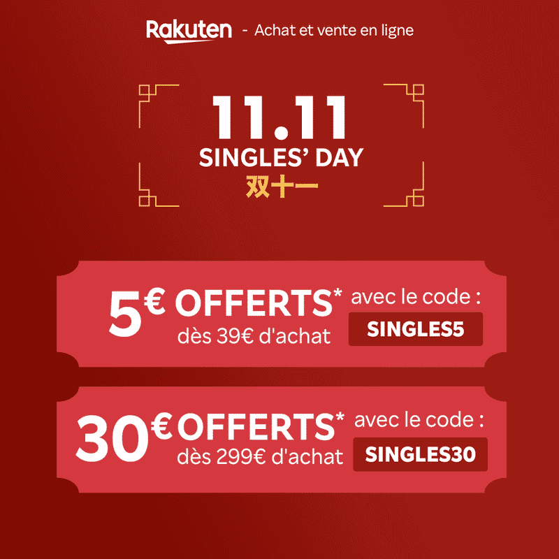 Offres Spéciales pour le Singles' Day !
