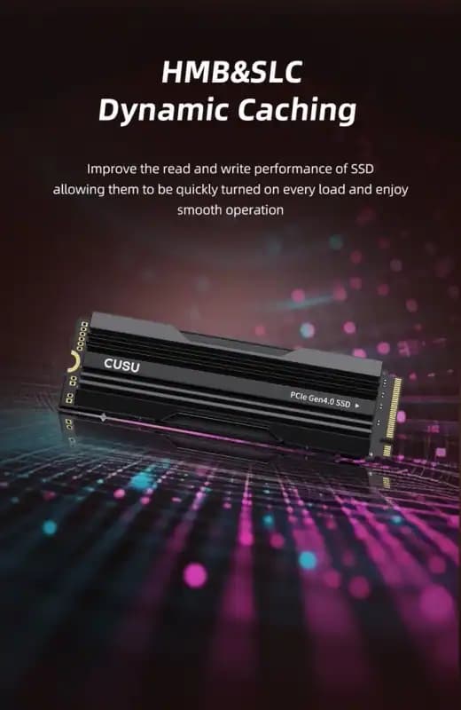 Code promo - SSD interne NVMe CUSU CV7000-P TLC - 1 To jusqu'à 7300 Mo/s