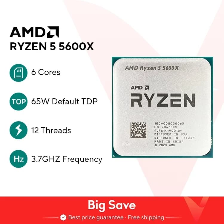 Code promo - Processeur AMD Ryzen 5 5600X