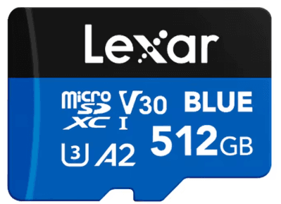 Code promo - Carte MicroSDXC Lexar UHS-I A2 V30 - 512 Go