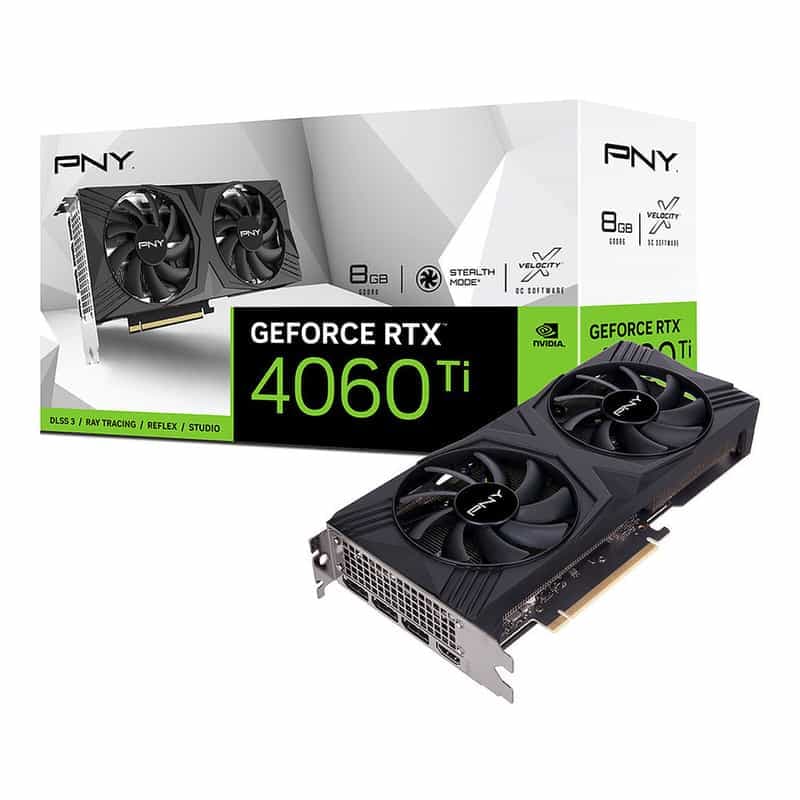 PNY GeForce RTX 4060 Ti Verto OC 8 Go : Plongez dans l'univers gaming ultime !